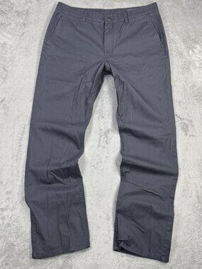 Bonobos Gray Straight Leg Pants Mens 34x32 Minimalist Golf Office Travel Preppy